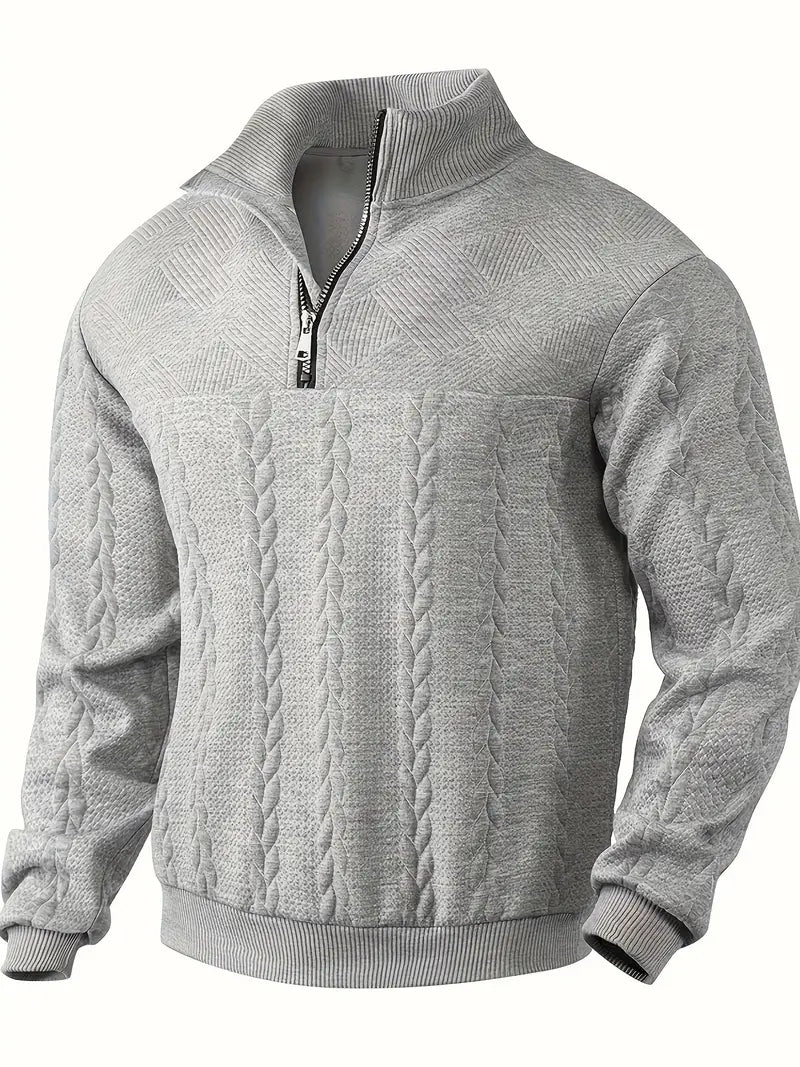 Geo Zip Sweater