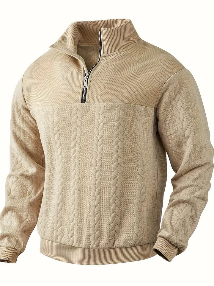 Geo Zip Sweater