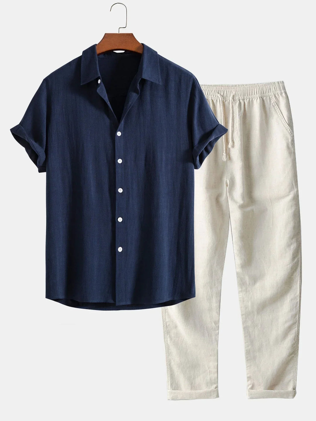 Made Gents | Stijlvol Zomeroutfit-Set Blauw | 50% Korting!