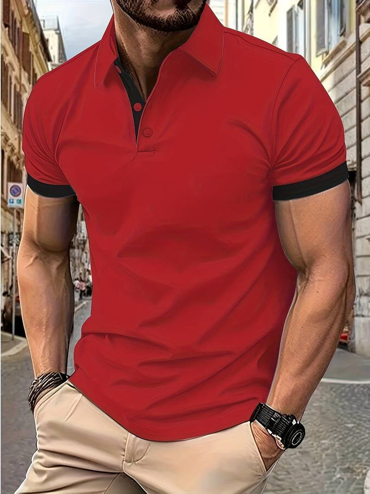 MADE GENTS | V-Neck Summer Polo | 50% Discount!