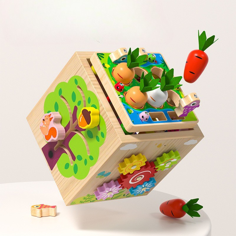 Cubbi | 8-w-1 Montessori Kostka Aktywności dla Maluchów