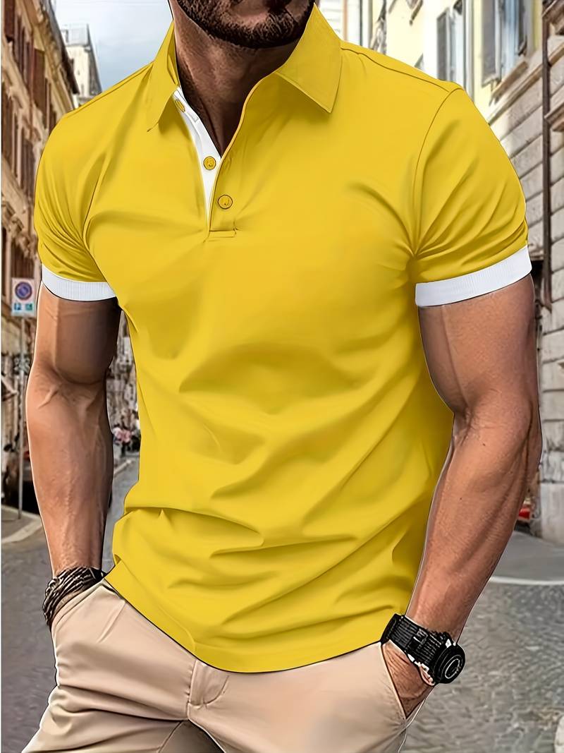 MADE GENTS | V-Neck Summer Polo | 50% Discount!