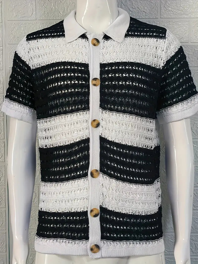 Made Gents | Contrast Knit Shirt | 50% Off!