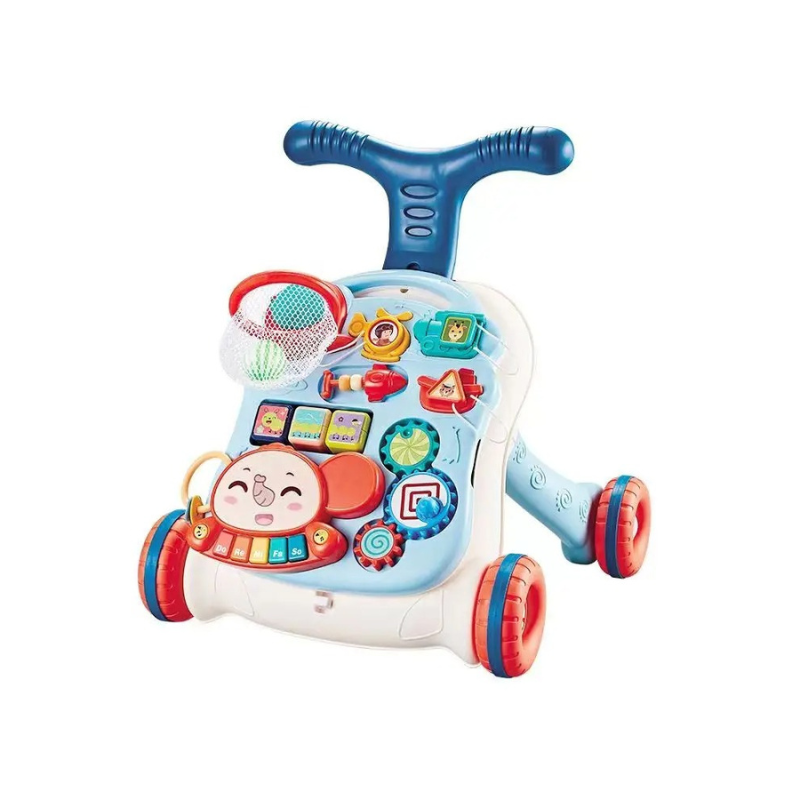 3-in-1 Baby Walker with Activity Center – Safe Infant Push Walker for 7 Months to 2 Years 0