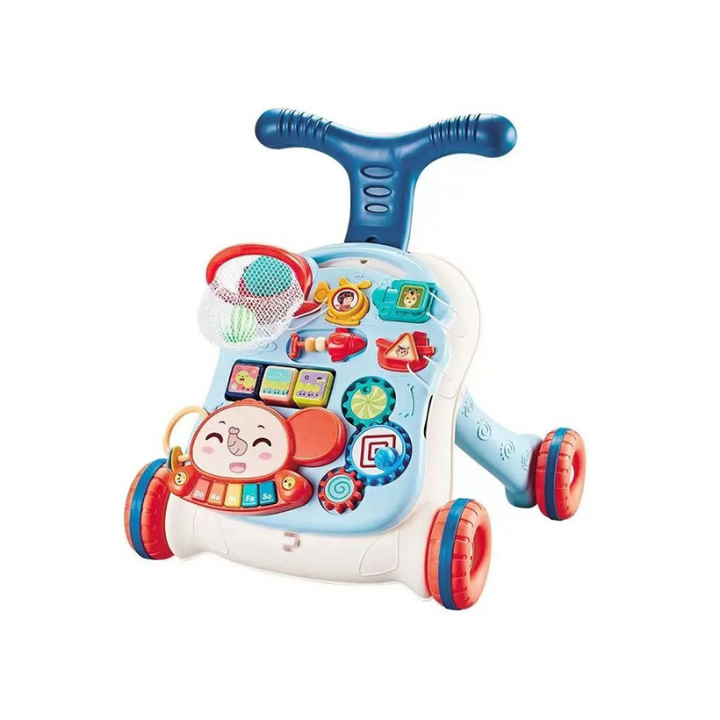 3-in-1 Baby Walker with Activity Center – Safe Infant Push Walker for 7 Months to 2 Years 0
