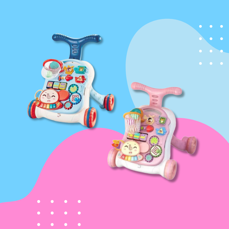 3-in-1 Baby Walker with Activity Center – Safe Infant Push Walker for 7 Months to 2 Years 1