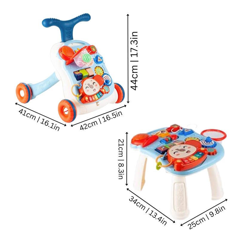 3-in-1 Baby Walker with Activity Center – Safe Infant Push Walker for 7 Months to 2 Years 2