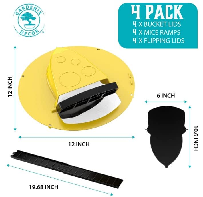 4-pack cup-lid mouse trap 4