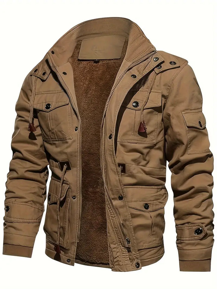 Logan Hooded Cargo Winter Jacket