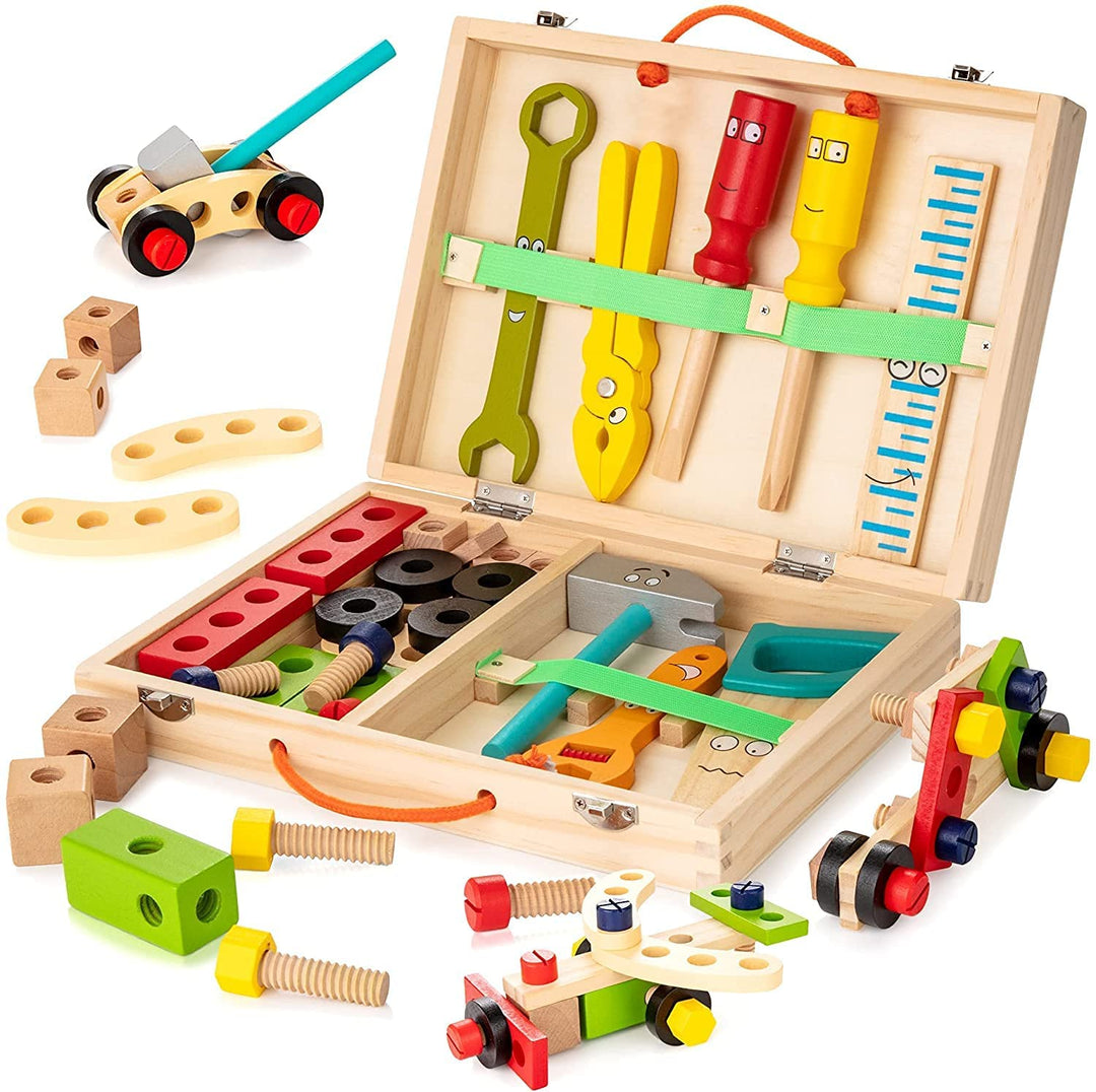 4Ever Wood™ | Educational Wooden Tool Box Toy 0