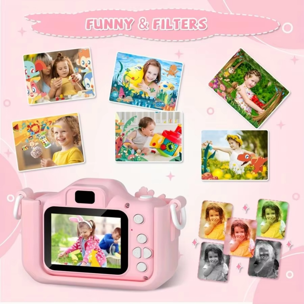 Unicorn HD Kids Camera with 32GB Rechargeable Battery - Capture Awesome Photos and Videos!