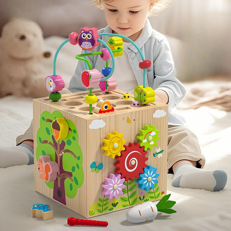 Cubbi | 8-w-1 Montessori Kostka Aktywności dla Maluchów