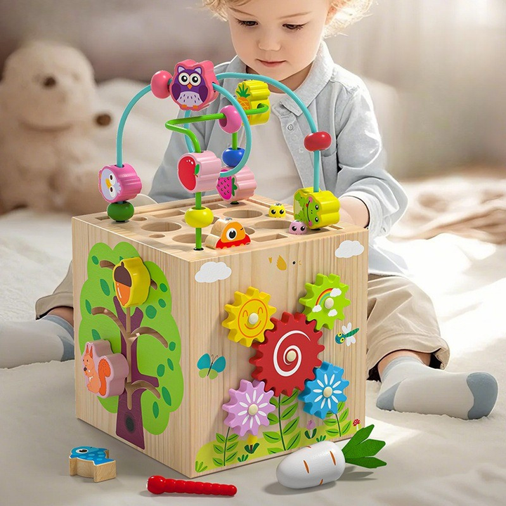 Cubbi | 8-w-1 Montessori Kostka Aktywności dla Maluchów