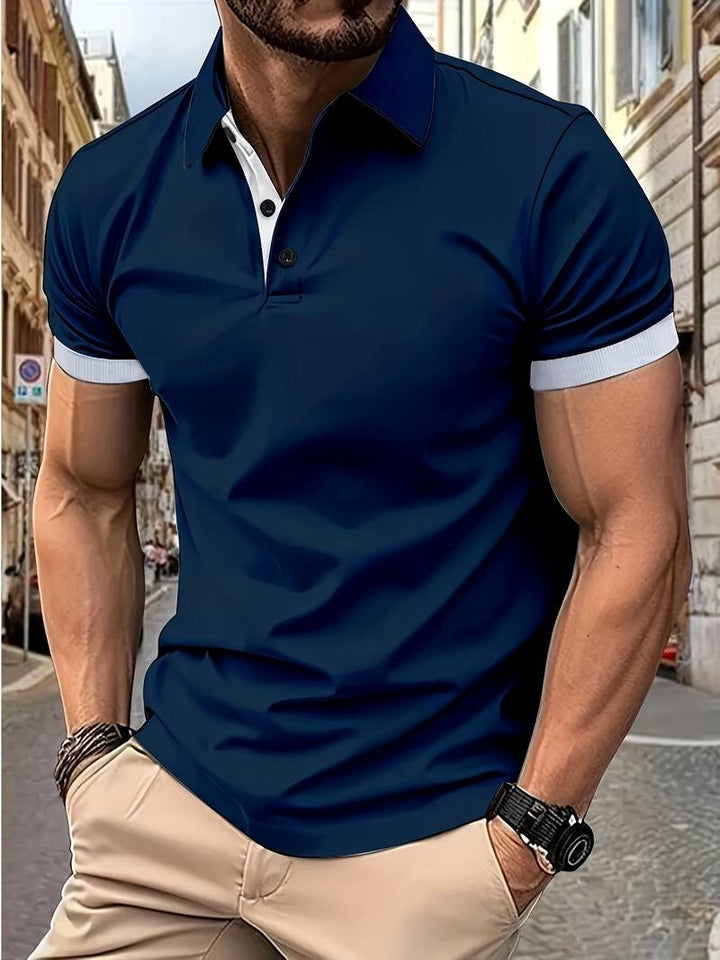 MADE GENTS | V-Neck Summer Polo | 50% Discount!