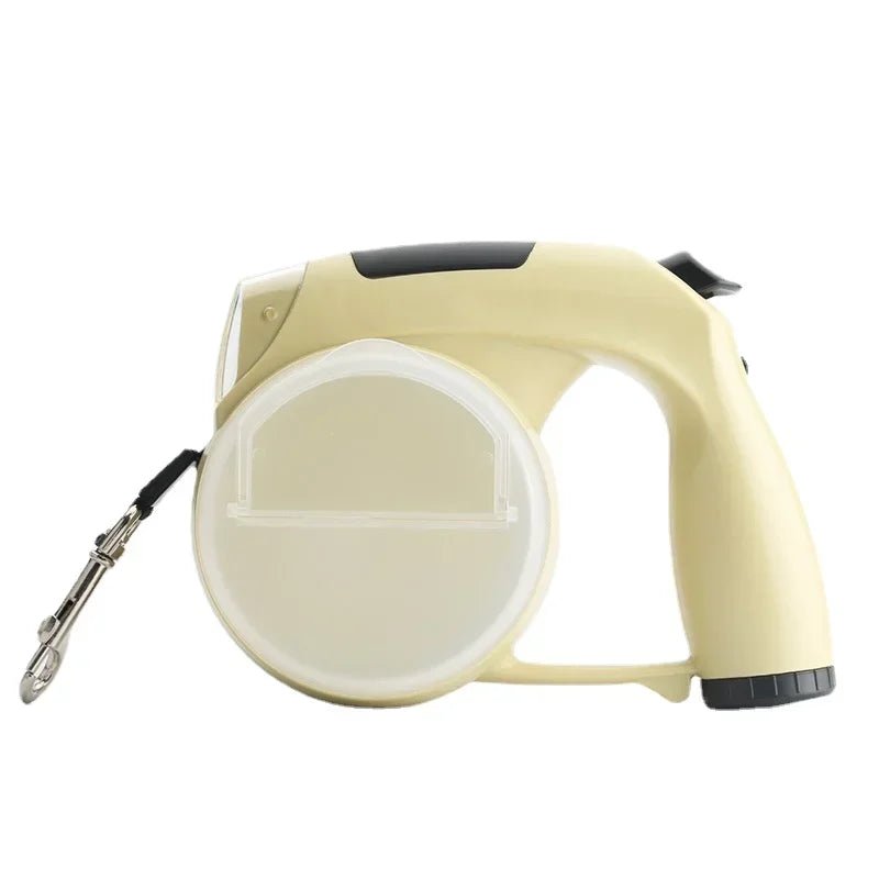 5-in-1 Retractable Dog Leash with LED Light and Poop Bag Dispenser – Durable Extendable Leash for All Dog Sizes 4