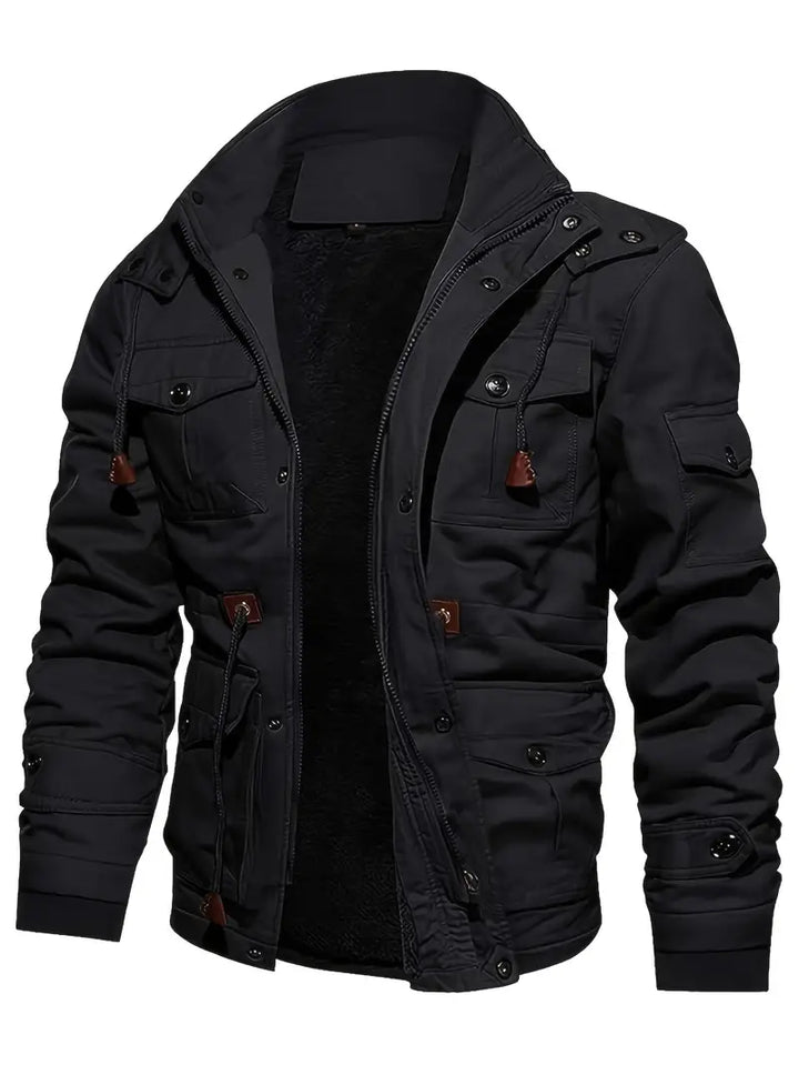 Logan Hooded Cargo Winter Jacket