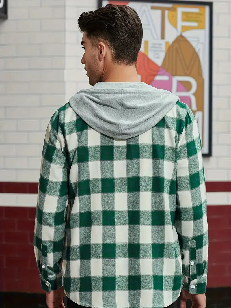 Jake Hooded Shirt Jacket