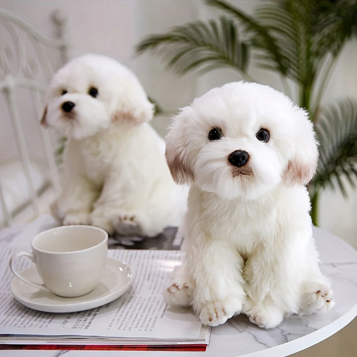 Soft Huggable Plush Dog Toy - Cuddly Stuffed Teddy Bear, Perfect Puppy Gift for Kids
