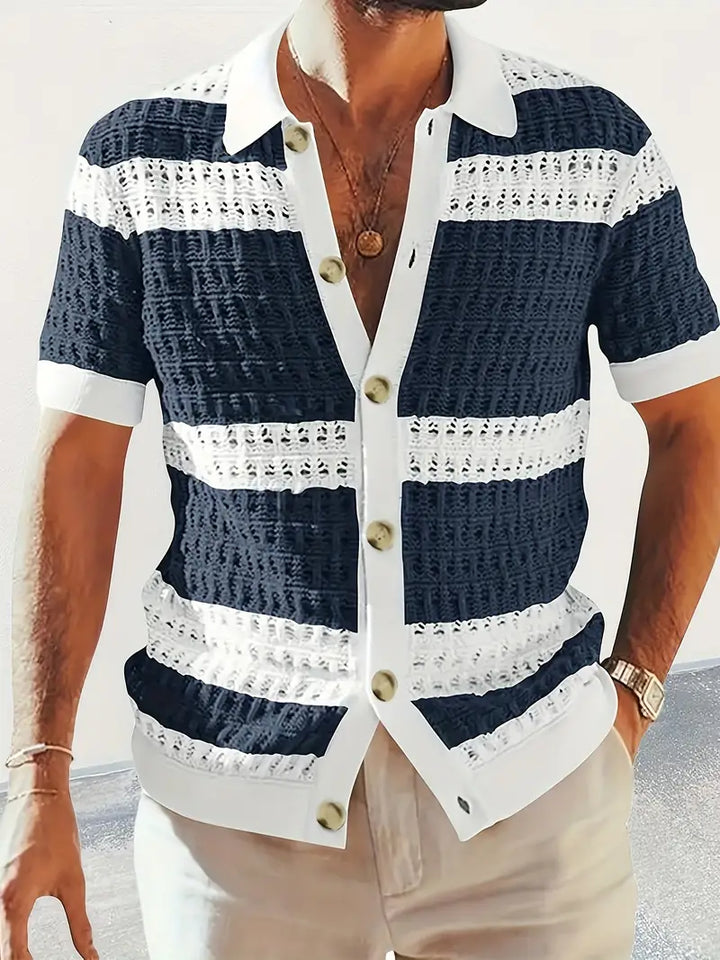 Made Gents | Contrast Knit Shirt | 50% Off!