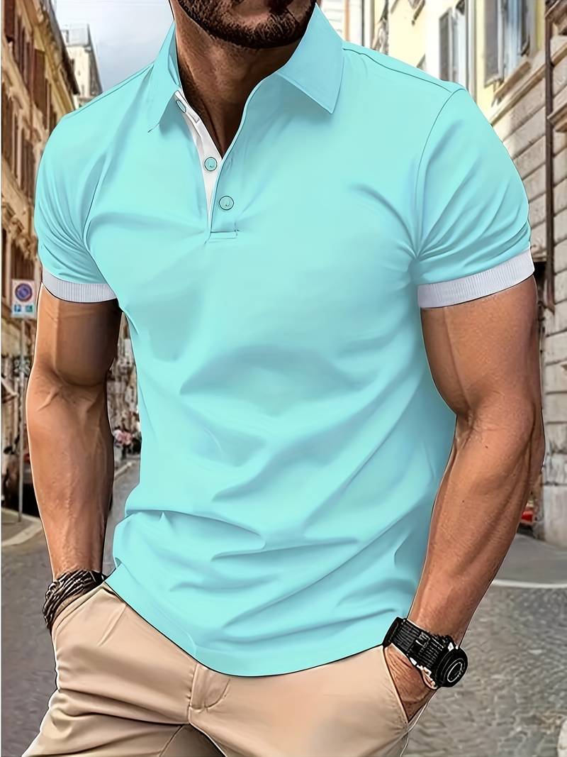 MADE GENTS | V-Neck Summer Polo | 50% Discount!