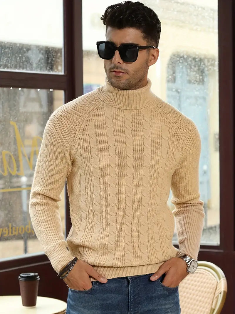 Elio Cable Turtleneck