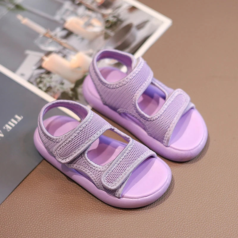 Ademende Kindersandalen voor Jongens en Meisjes – Comfortabel en Stijlvol Ontwerp in Paars 2