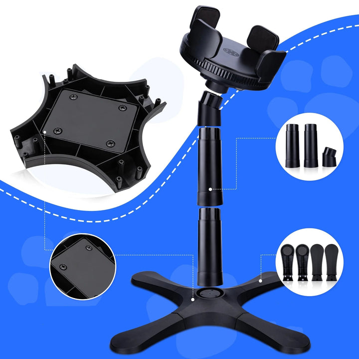 Adjustable Elevated Dog Bowl with Stainless Steel Bowl – Ergonomic Raised Feeding Solution for Comfortable Eating 2