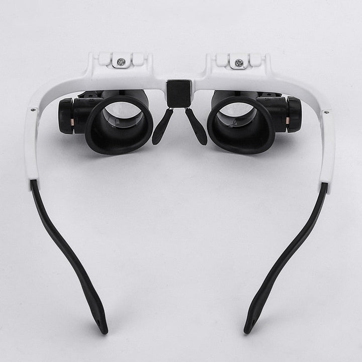 Adjustable LED magnifying glasses with 8x, 15x and 23x magnification for hobbies and precision work 2