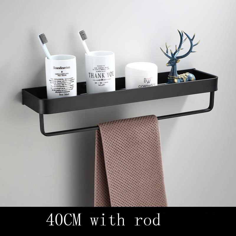 AeroShelf – Black Space Aluminum Wall Shelf for Modern Minimalism 8