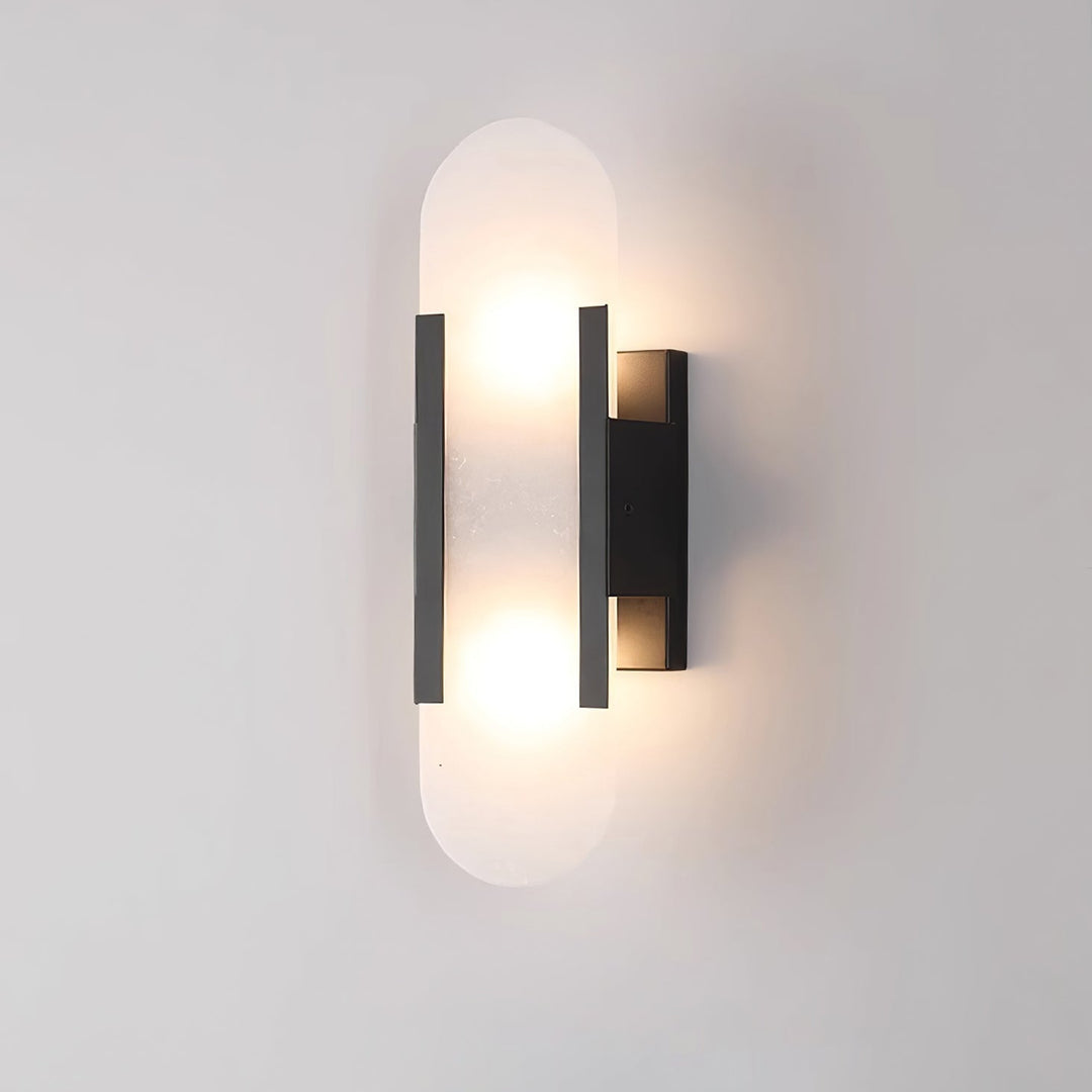 AlabasterGlow | Elegant Modern Alabaster Wall Sconce Lighting for Living Room 0