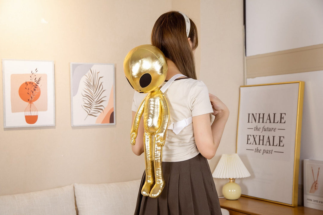 Alien backpack plush toy 0