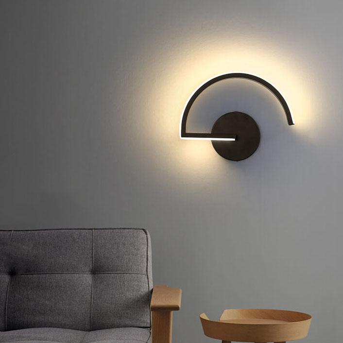 AluGlow – Contemporary LED Wall Lamp with Curved Aluminium 11