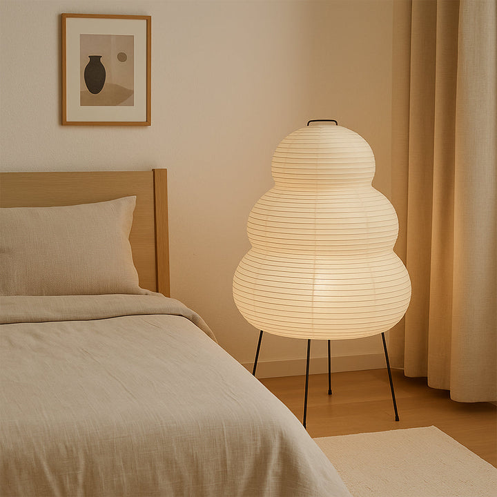 Alvora | Contemporary Rice Paper Table Lamp 2