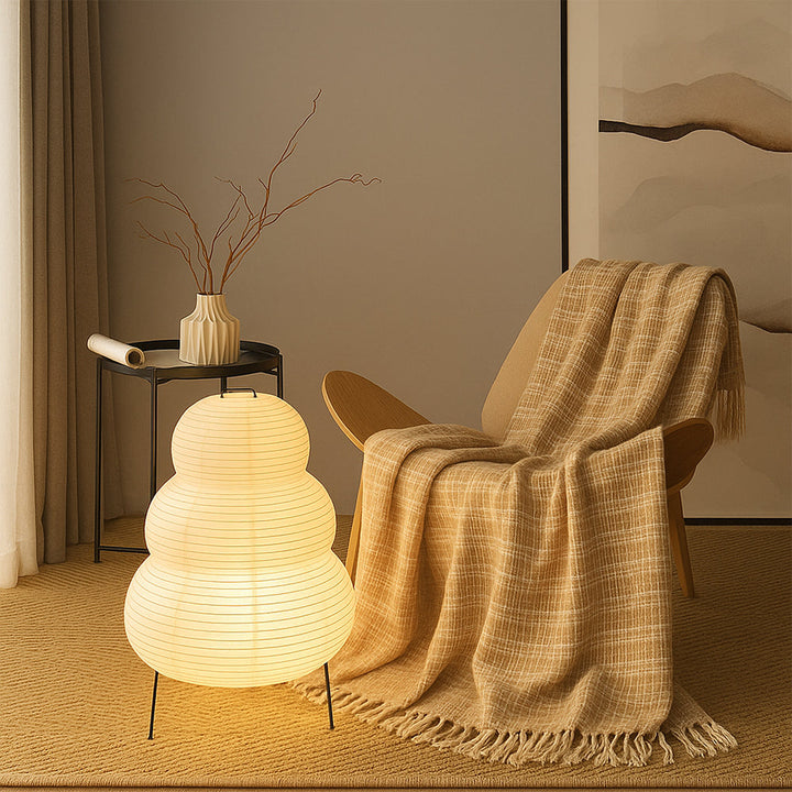 Alvora | Contemporary Rice Paper Table Lamp 3