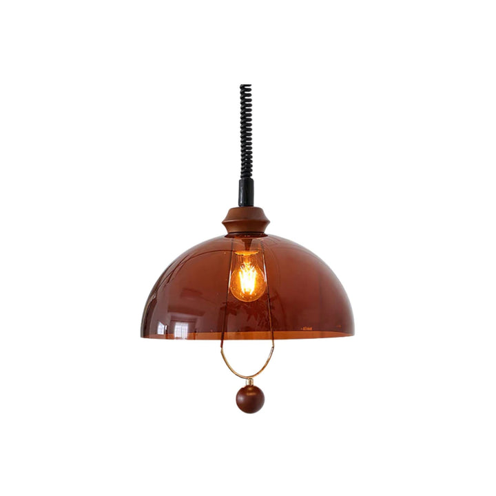 AmberGlow | Stylish Retro Glass Hanging Pendant Light for Kitchen 0