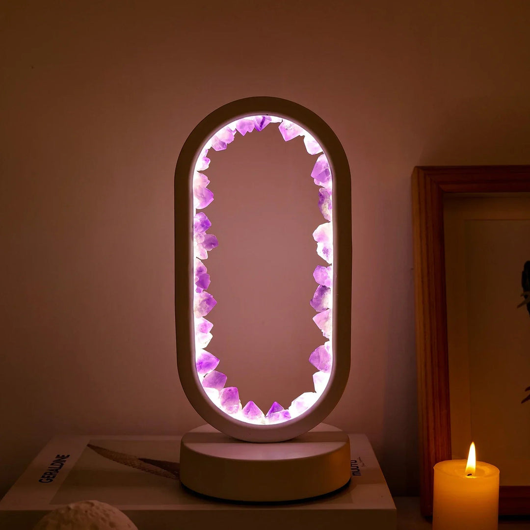 AmethystGlow | Crystal Serenity Lamp – Elegant Natural Glow for Relaxing Environments 3