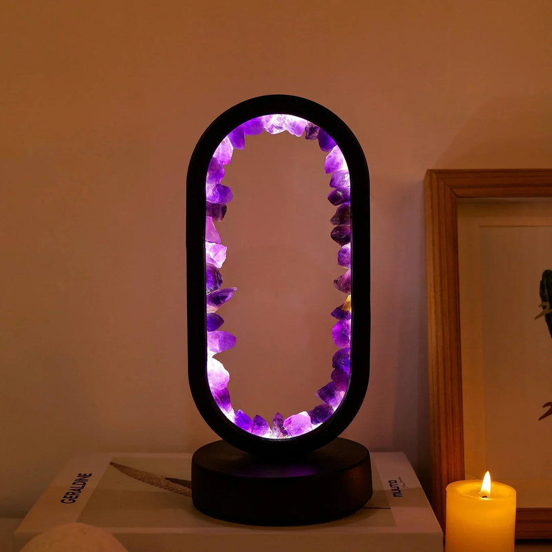 AmethystGlow | Crystal Serenity Lamp – Elegant Natural Glow for Relaxing Environments 6
