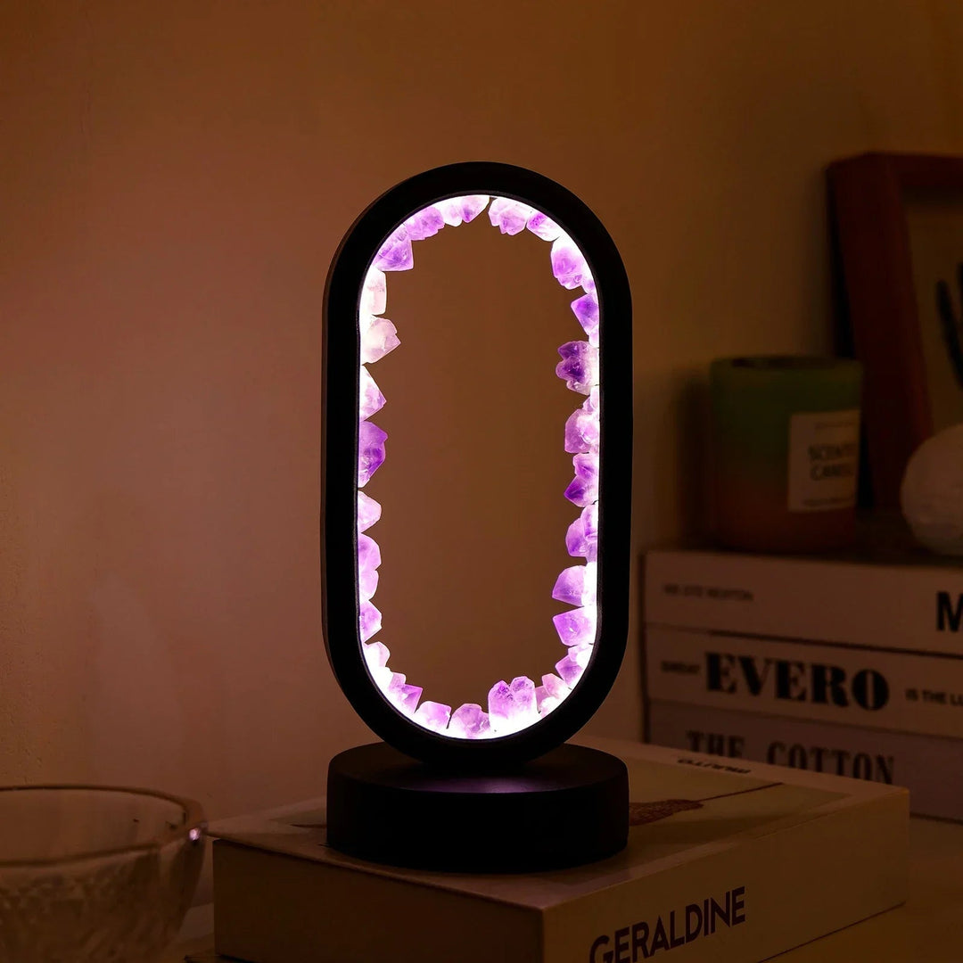 AmethystGlow | Crystal Serenity Lamp – Elegant Natural Glow for Relaxing Environments 8