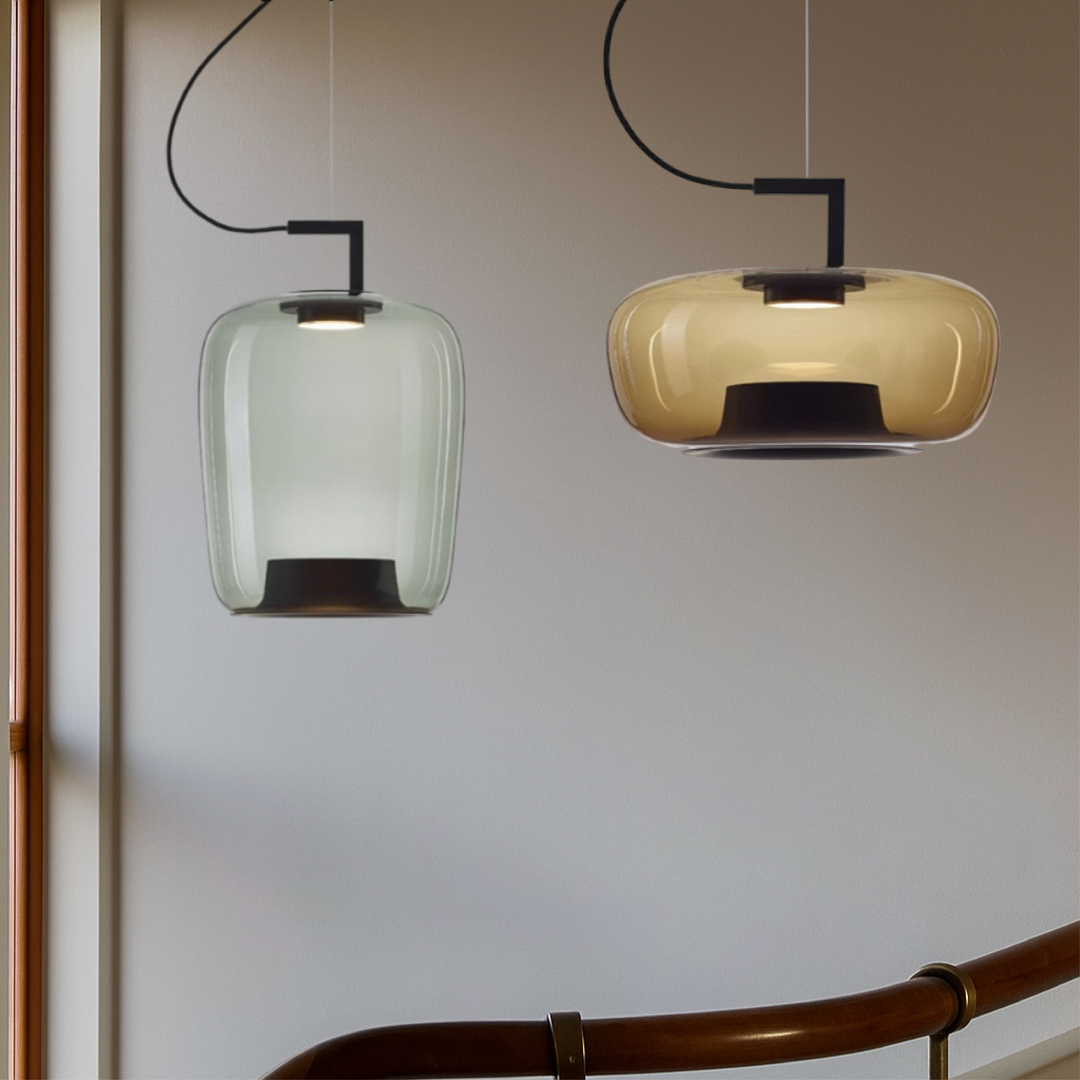 Amvora | Modern Glass Pendant Light for Living & Dining Rooms 2