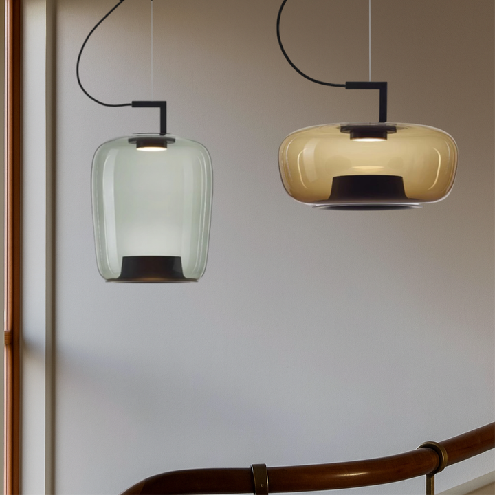 Amvora | Modern Glass Pendant Light for Living & Dining Rooms 2