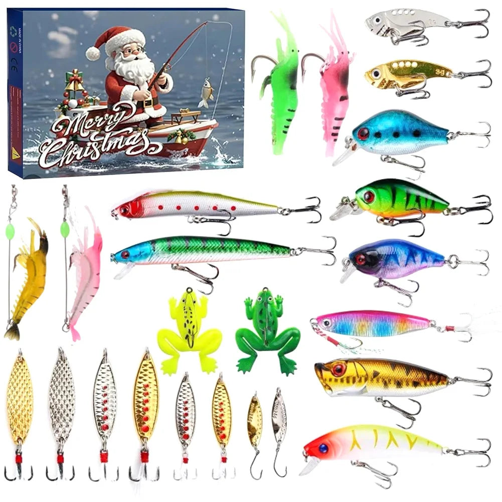 AquaBait | Premium Fishing-Themed Advent Calendar with 24 Unique Lures 0