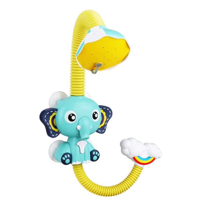 AquaEllo – Elephant baby shower sprinkler with soft water jet and suction cup 1