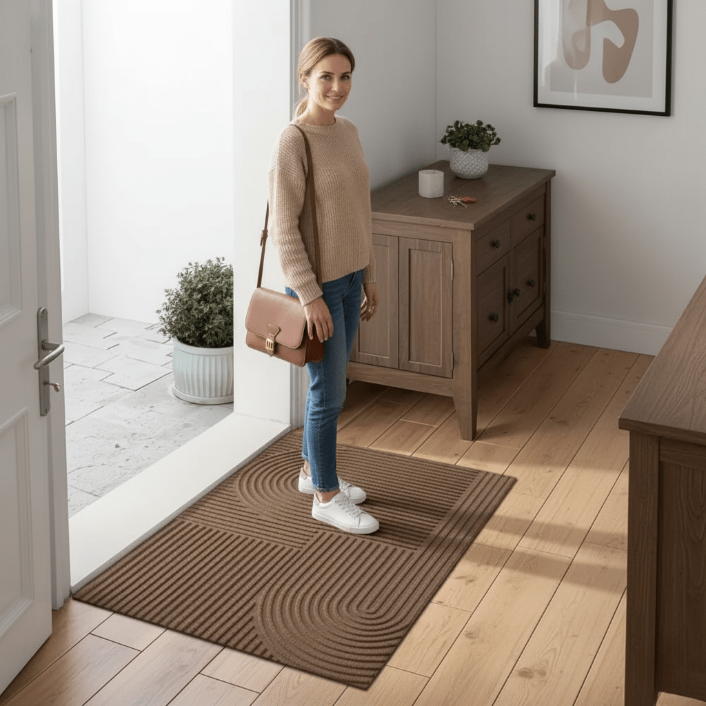AquaFlow | Elegant Absorbent Microfiber Door Mat with Non-Slip Backing 3