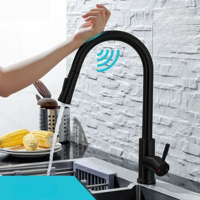 AquaFusion | Sleek Stainless Steel Smart Kitchen Mixer Tap with Pull-Out Spout 0