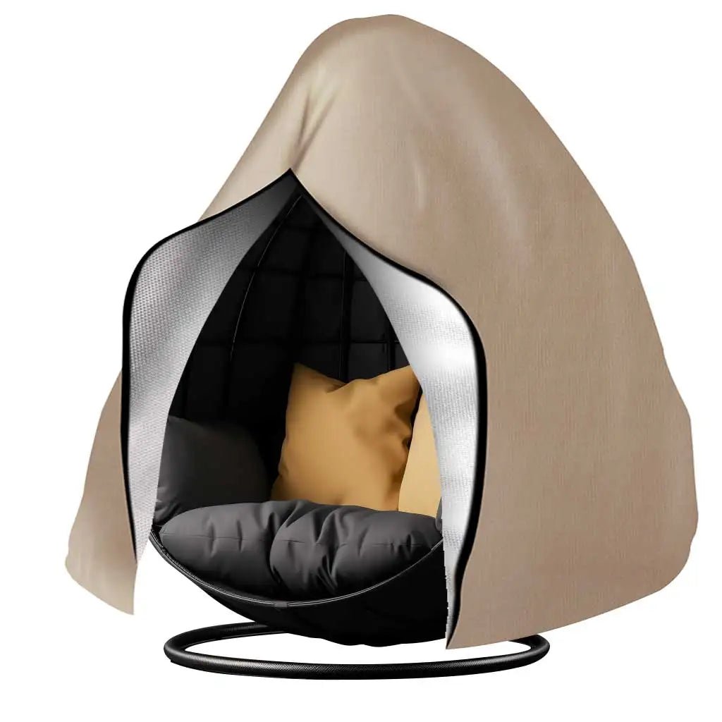 AquaGuard | Durable Waterproof Double Egg Chair Cover for All-Weather Protection 3