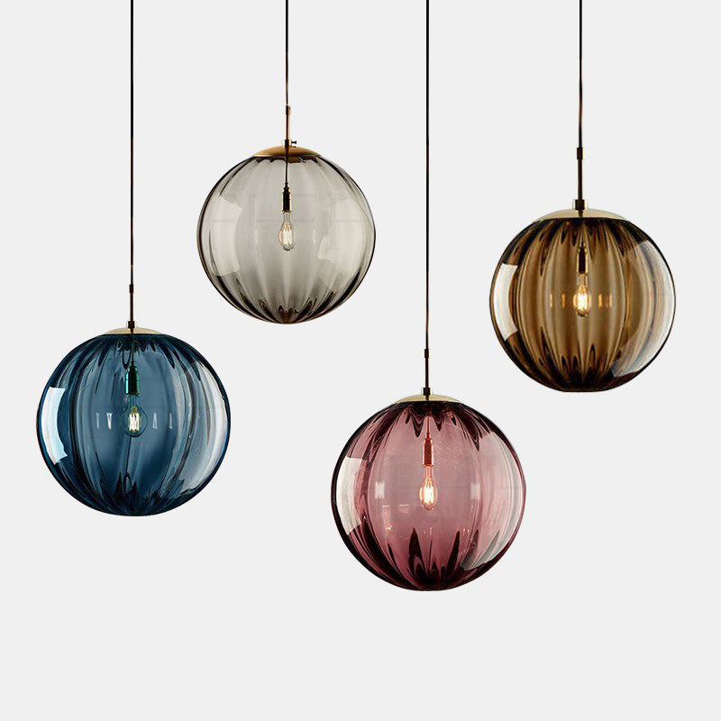 AquaLuxe | Modern Textured Glass Kitchen Pendant Lighting with LED Dimming 2