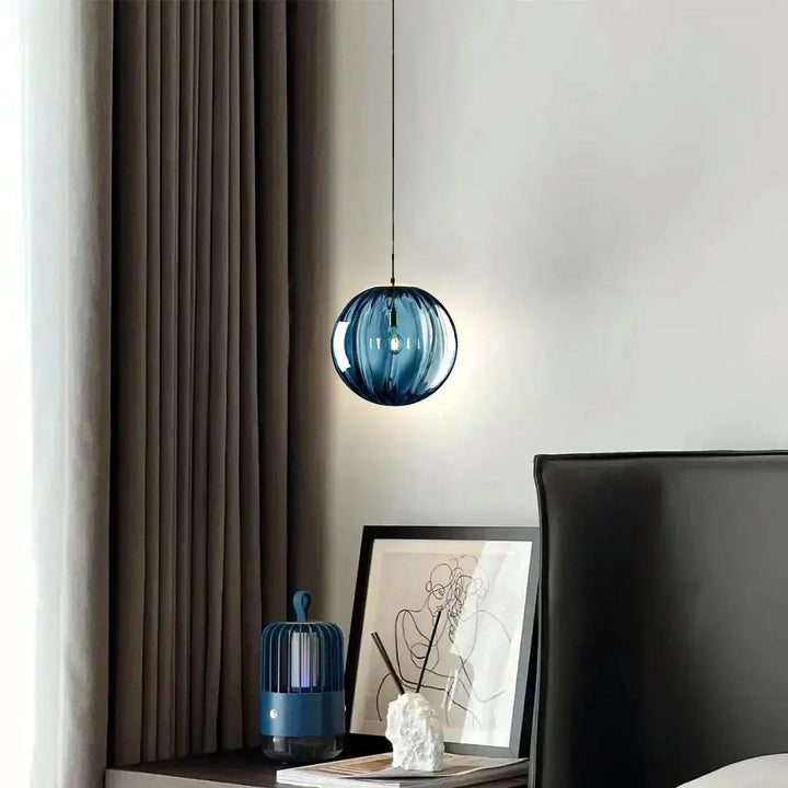 AquaLuxe | Modern Textured Glass Kitchen Pendant Lighting with LED Dimming 6