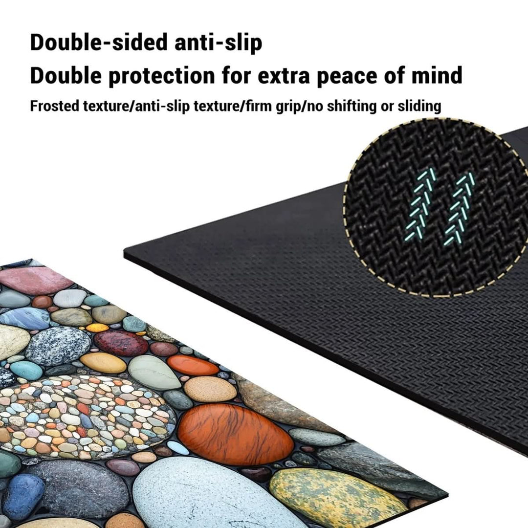AquaStone | Stylish Non-Slip Diatomaceous Earth Bath Mat for Safety 6