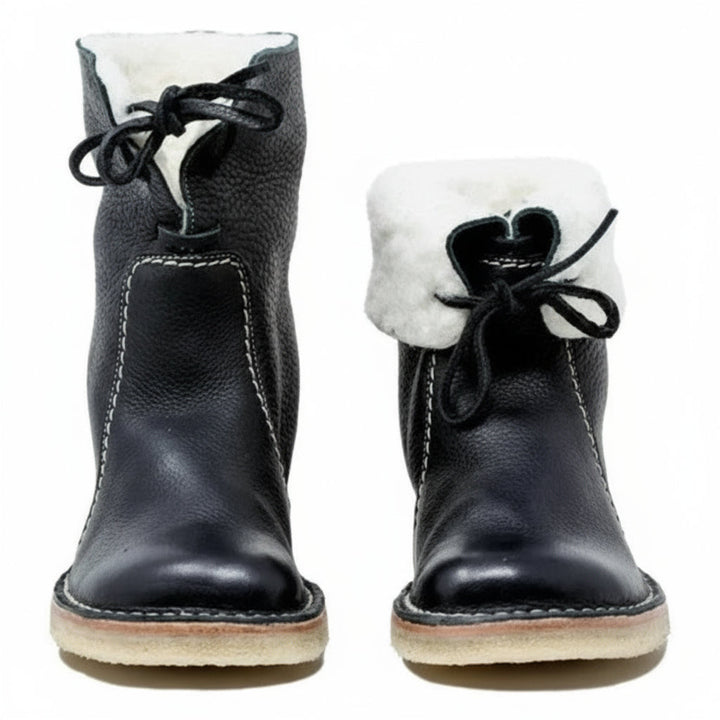 AquaStride | Cozy Elegant Waterproof Wool Lined Boots 0