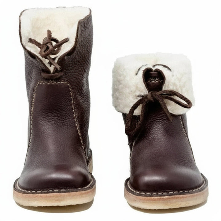 AquaStride | Cozy Elegant Waterproof Wool Lined Boots 1